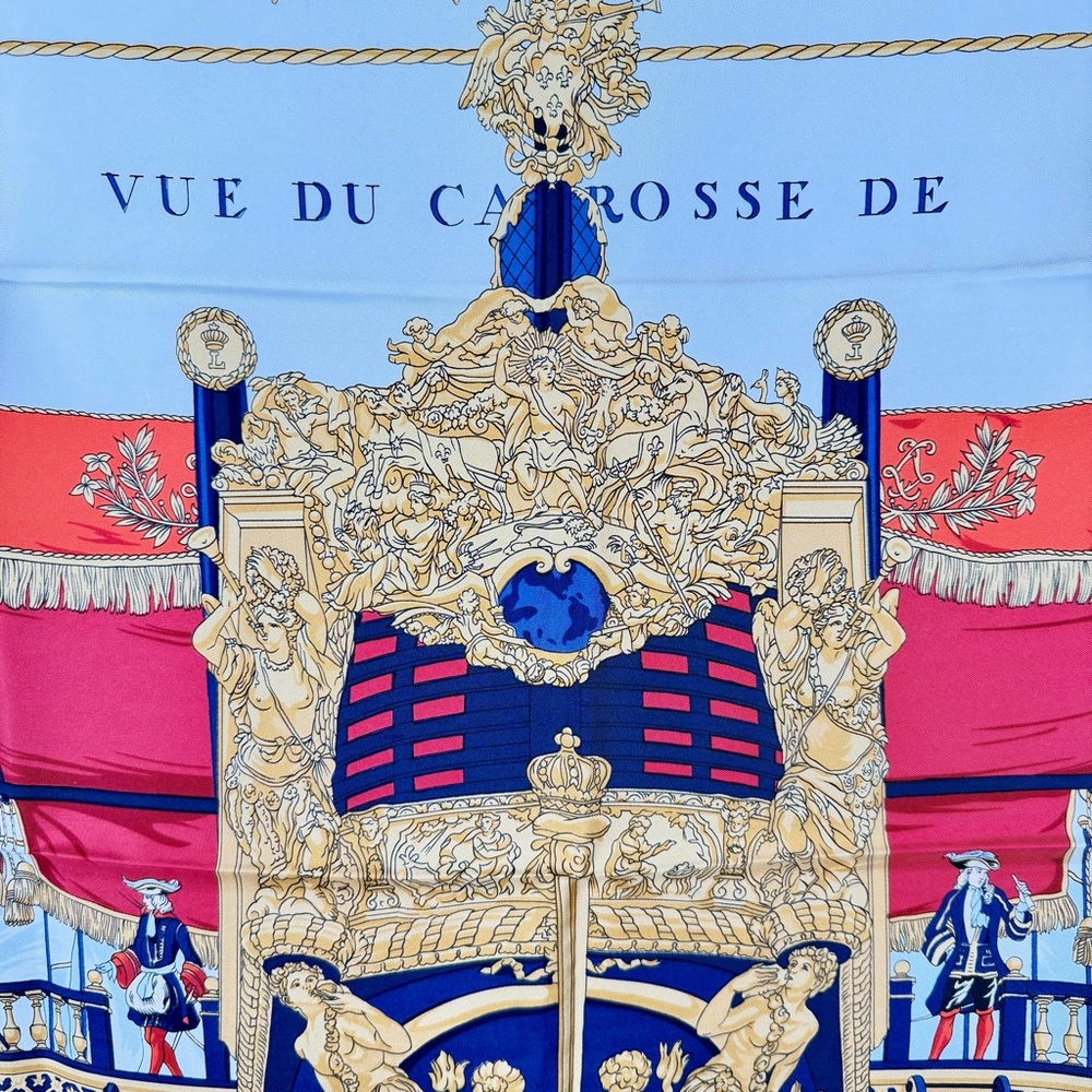 Hermès Vue du Carrosse de la Reale Silk Scarf Carré 90 Philippe Ledoux - Picture 2 of 9